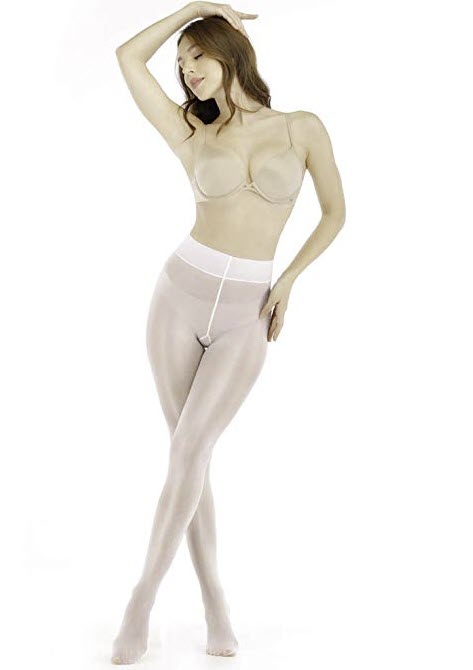 Ghostcat Women's Super Sexy Shiny Sheer Control Top Footed Tights Silk Stockings Ultra Shimmery High Waist Pantyhose